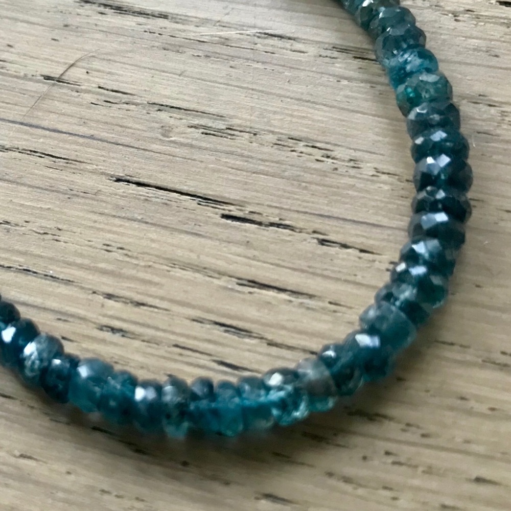 Genuine kyanite gemstone bracelet